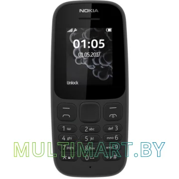 Мобильный телефон Nokia 105 (2019) Single SIM TA-1203 (черный)